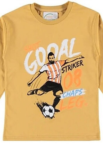 Erkek çocuk futbol baskılı sweatshirt 