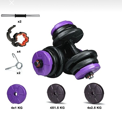 ECG spor 21 kg dambıl seti