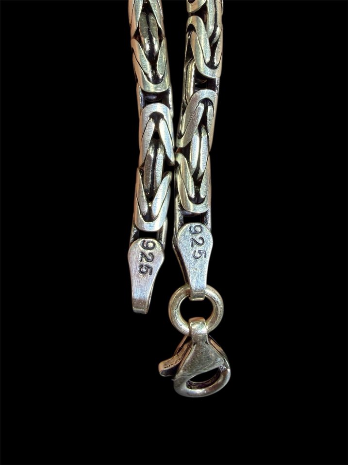 925 AYAR GÜMÜŞ KRAL KOLYE - Görsel 3