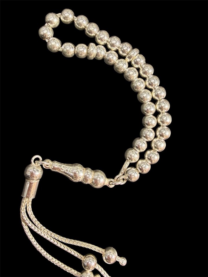 KOMPLE 925 AYAR GÜMÜŞ TESPİH - Görsel 2