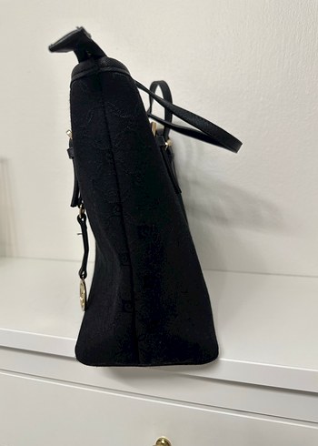 Pierre Cardin Marka Klasik Siyah Süet Kadın Çanta - Görsel 3