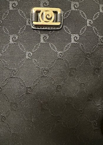 Pierre Cardin Marka Klasik Siyah Süet Kadın Çanta - Görsel 6