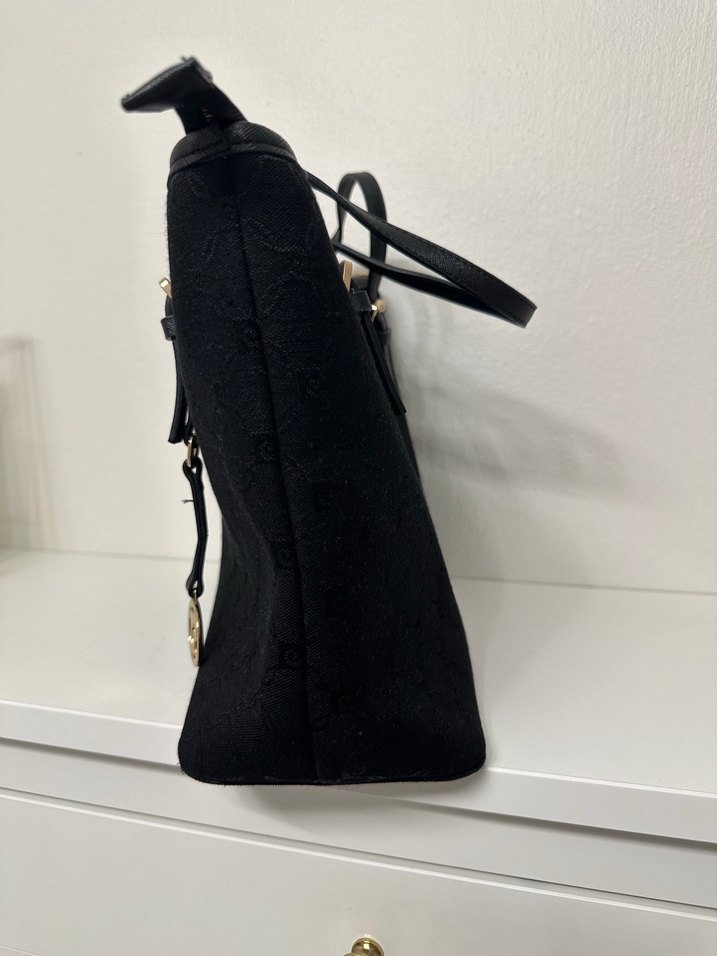 Pierre Cardin Marka Klasik Siyah Süet Kadın Çanta - Görsel 3