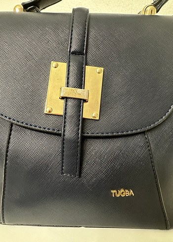 TUĞBA Marka Kadın Lacivert Deri Sırt Çantası - Görsel 5