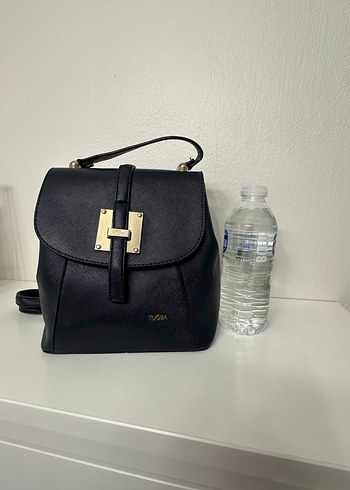 TUĞBA Marka Kadın Lacivert Deri Sırt Çantası - Görsel 9