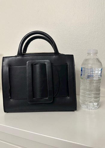 Esra Merdoğlu Marka Siyah Deri Tokalı Kadın Çanta - Görsel 7