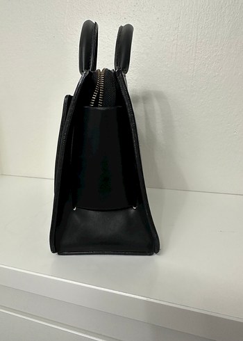 Esra Merdoğlu Marka Siyah Deri Tokalı Kadın Çanta - Görsel 2
