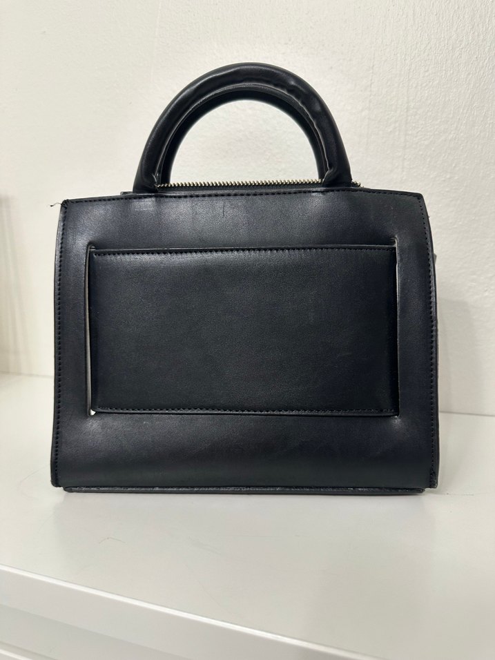 Esra Merdoğlu Marka Siyah Deri Tokalı Kadın Çanta - Görsel 3