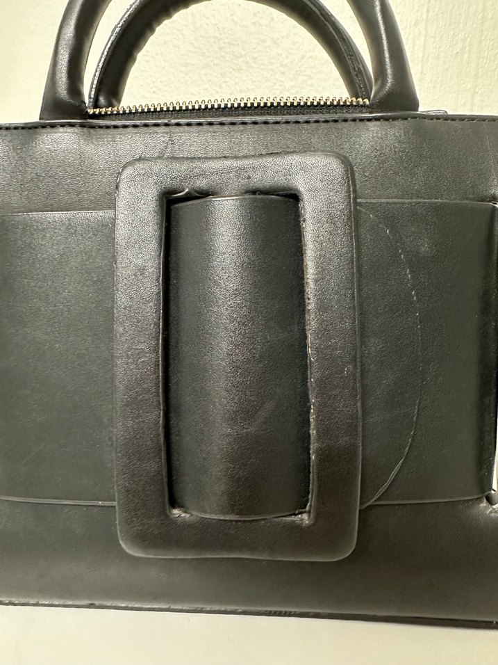 Esra Merdoğlu Marka Siyah Deri Tokalı Kadın Çanta - Görsel 5