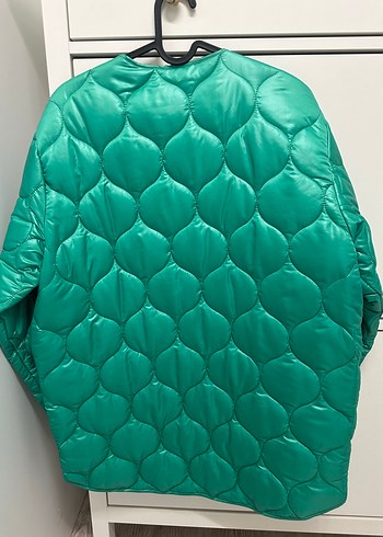 KADRİYE BAŞTÜRK Marka Düğmeli Yeşil Kadın Ceket - Görsel 3