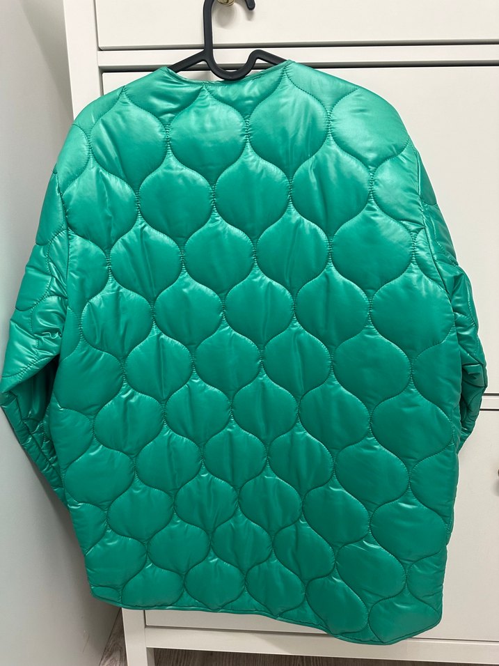 KADRİYE BAŞTÜRK Marka Düğmeli Yeşil Kadın Ceket - Görsel 3