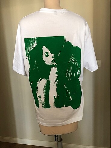 Lana Del Rey baskılı oversize tshirt