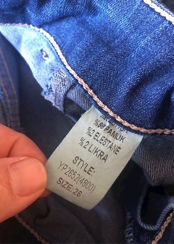 s Beden lacivert Renk Düğmeli Lacivert Kadın Jean