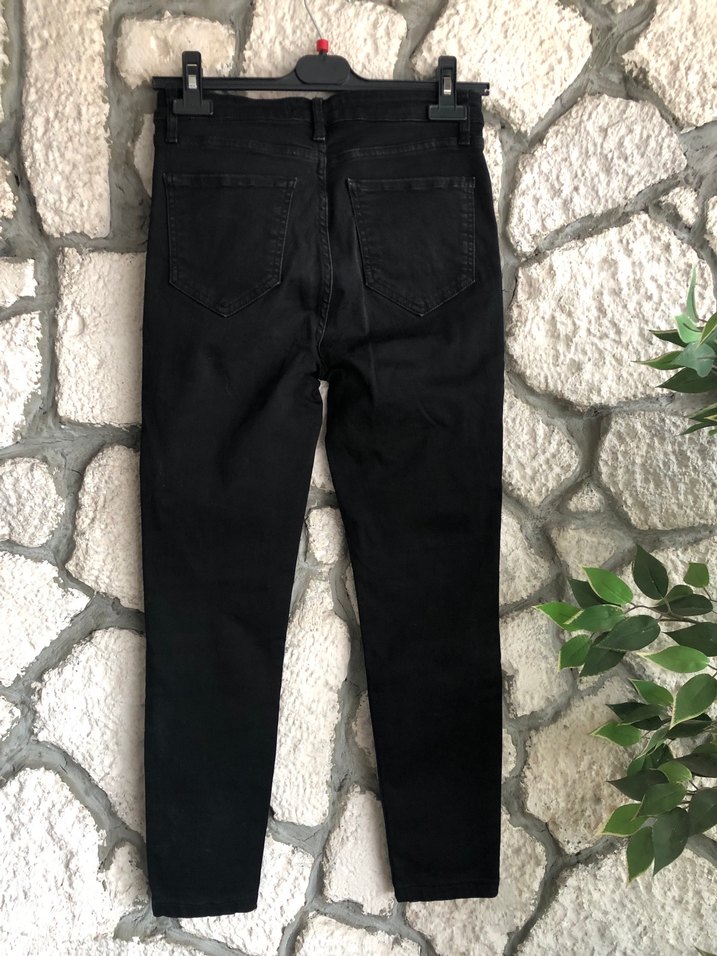 Siyah Kadın Denim Dar Kesim Jean - Görsel 2