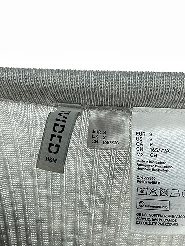 s Beden gri Renk H&M Uzun Etek %70 İndirimli.