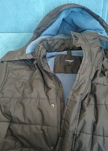 siyah  Erkek Kapitone Mont Fermuarlı - Görsel 2