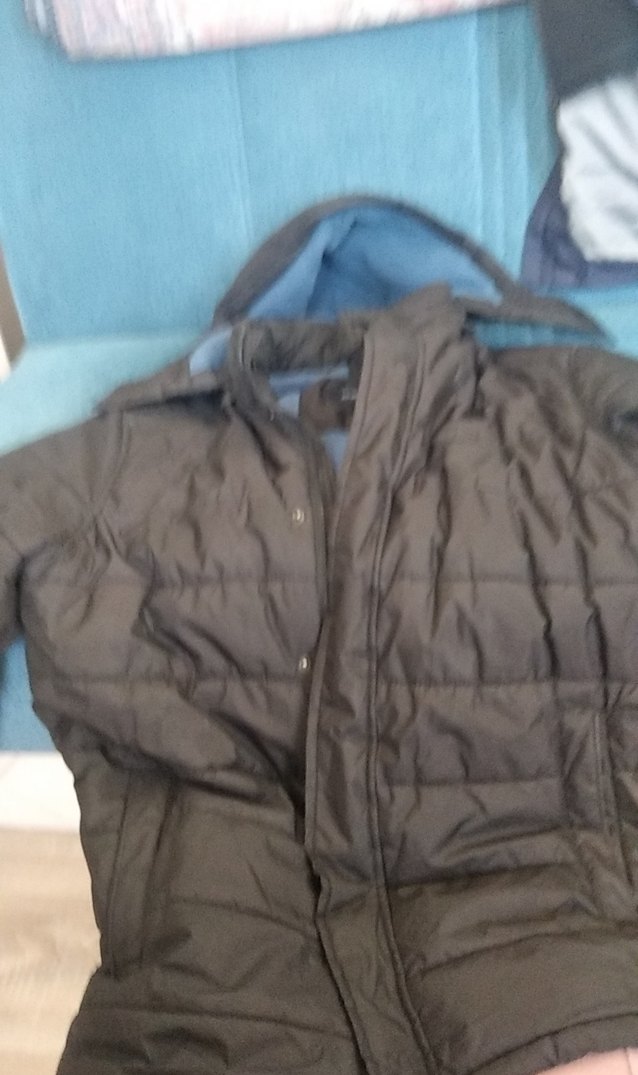 siyah  Erkek Kapitone Mont Fermuarlı - Görsel 3