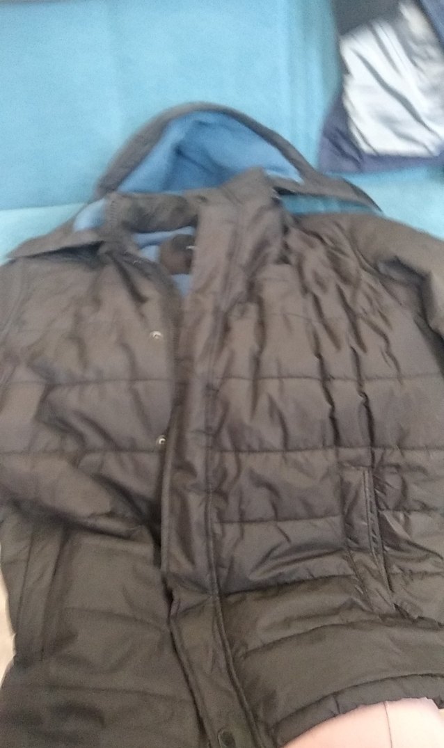 siyah  Erkek Kapitone Mont Fermuarlı - Görsel 4