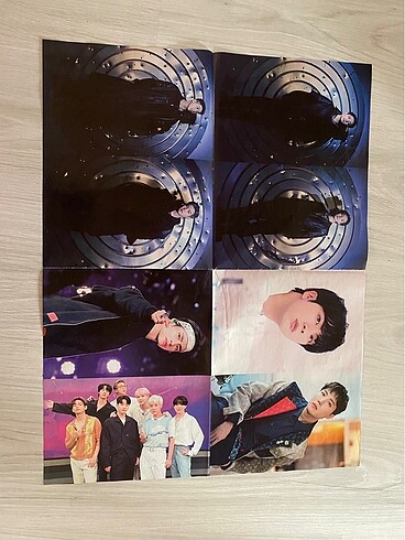  Beden Renk BTS foto kart Ve 3 adet dergi (arkalı Önlü)