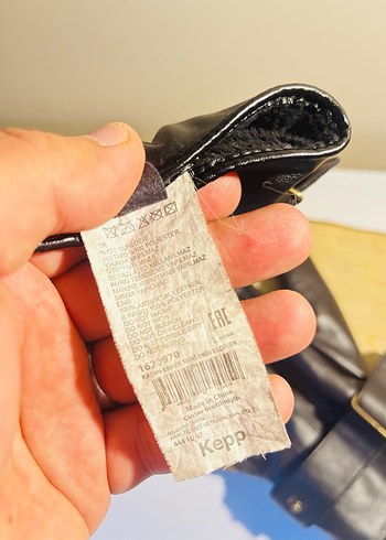 Siyah Deri Eldiven - Görsel 2