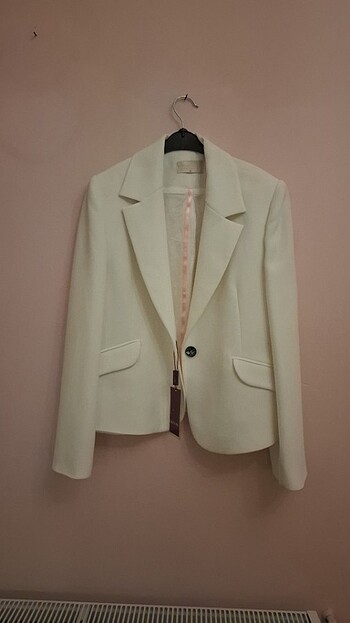 Blazer beyaz ceket
