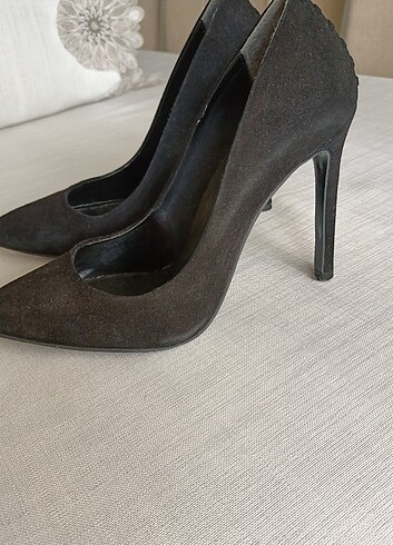 Elle N41812 Süet Siyah Stiletto