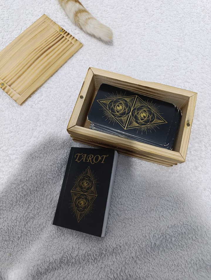 Tarot Kartları ve Ahşap Kutusu - Görsel 2