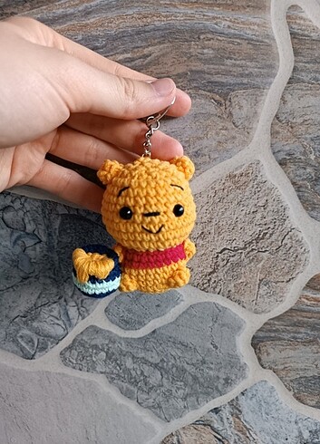 Amigurumi Winnie the pooh anahtarlık