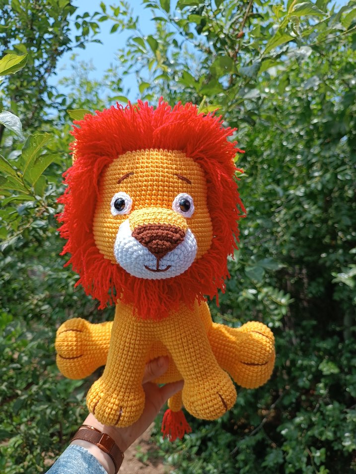 Aslan Amigurumi Oyuncak - Görsel 3