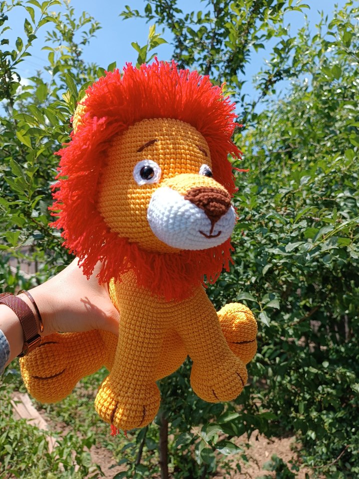 Aslan Amigurumi Oyuncak - Görsel 4