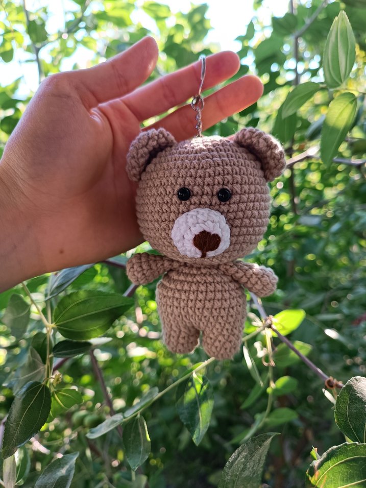 Ayıcık Amigurumi Anahtarlık - Görsel 2