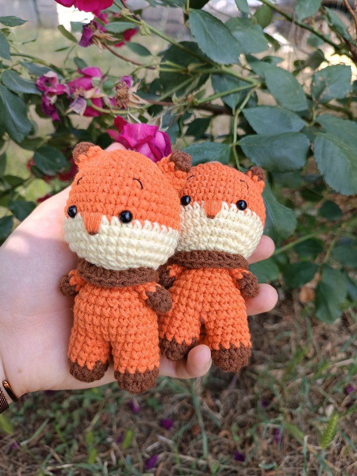 Amigurumi Tilki Anahtarlık - Görsel 2