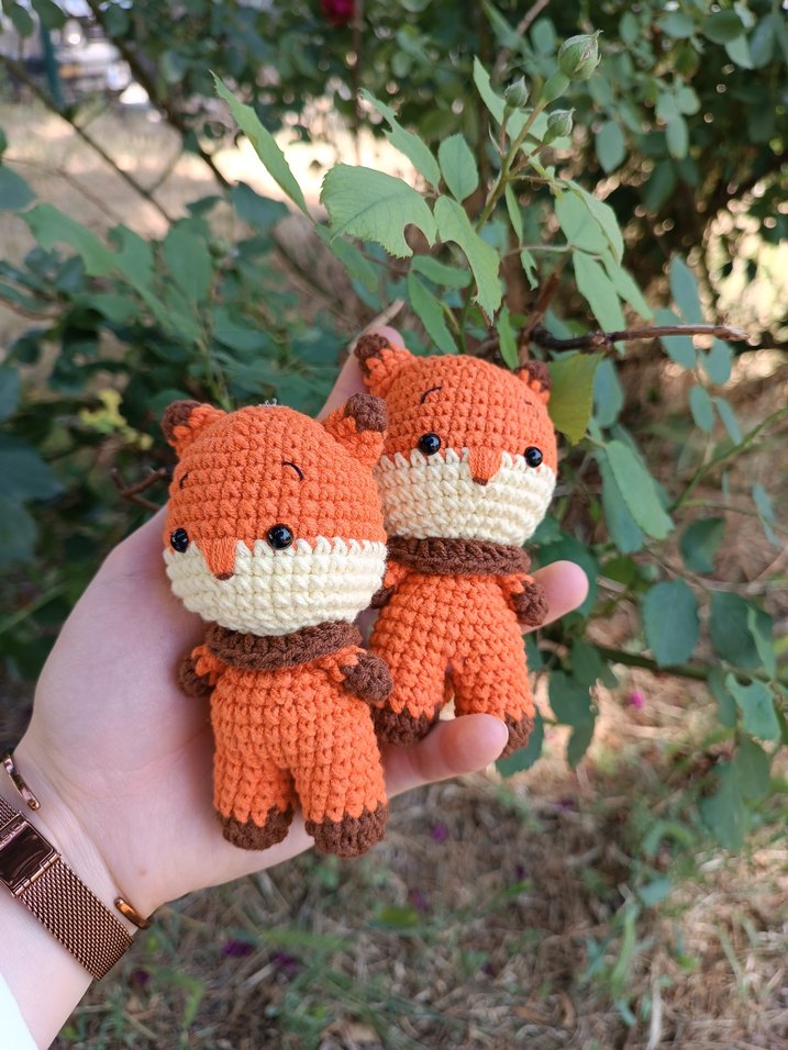 Amigurumi Tilki Anahtarlık - Görsel 4