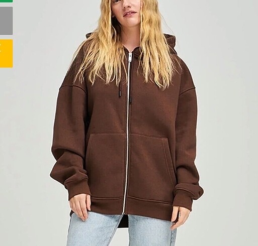 Fermuarlı sweatshirt