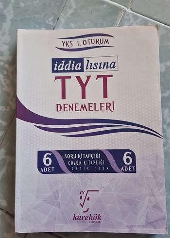 İddia Lisina TYT Denemeleri 6'lı Soru ve Çözüm Kitapçığı.