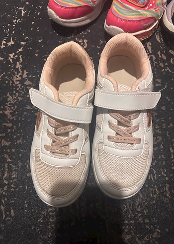 Kız Çocuk Çok Renkli Spor Ayakkabı Velcro - Görsel 13