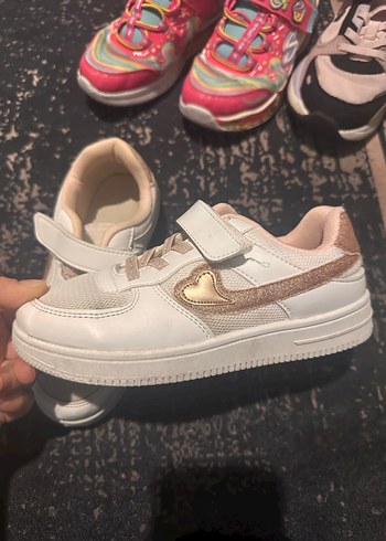 Kız Çocuk Çok Renkli Spor Ayakkabı Velcro - Görsel 12