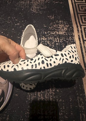 Kız Çocuk Çok Renkli Spor Ayakkabı Velcro - Görsel 4