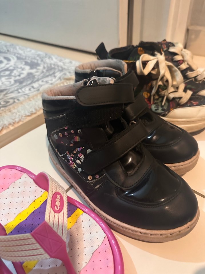 Kız Çocuk Çok Renkli Desenli Spor Ayakkabı - Görsel 2