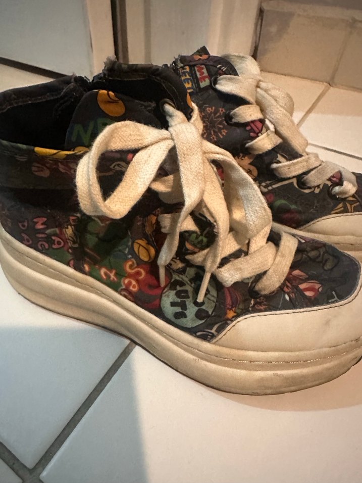 Kız Çocuk Çok Renkli Desenli Spor Ayakkabı - Görsel 3