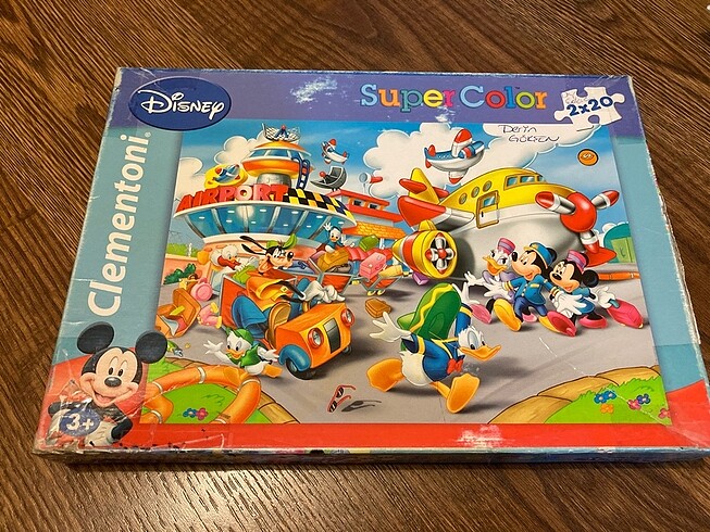 Clementoni 2li 20şer parçalı puzzle yapboz mickey mouse ve arkad