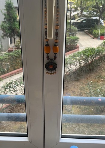 Beden Uzun Sarı Yılan Desenli Bohem Zincir Kolye