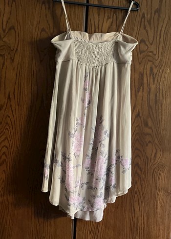 Bej Nakışlı Bohem Midi Hamile Eteği - Görsel 6