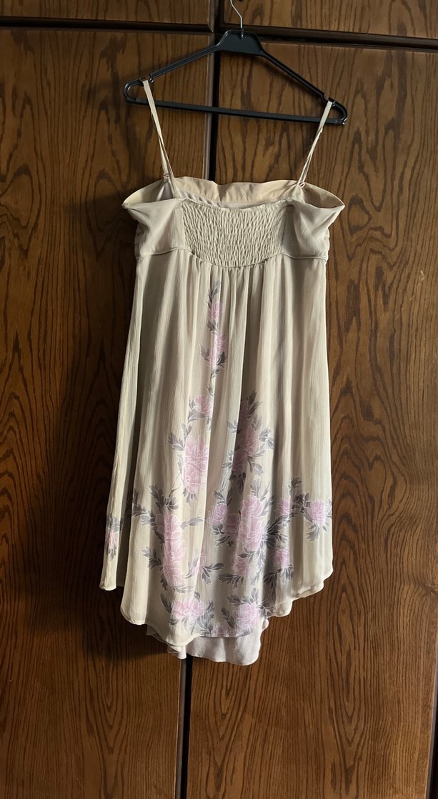 Bej Nakışlı Bohem Midi Hamile Eteği - Görsel 5