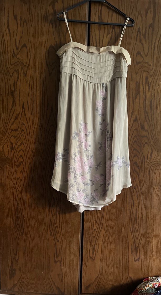 Bej Nakışlı Bohem Midi Hamile Eteği - Görsel 2