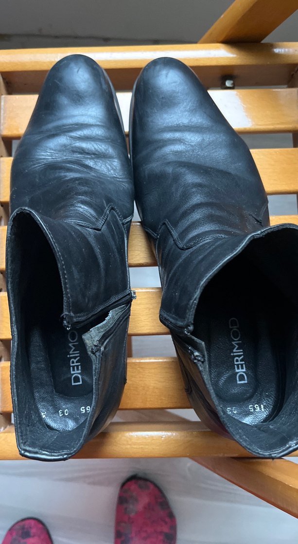 Erkek Siyah Tokalı Bot - Görsel 3