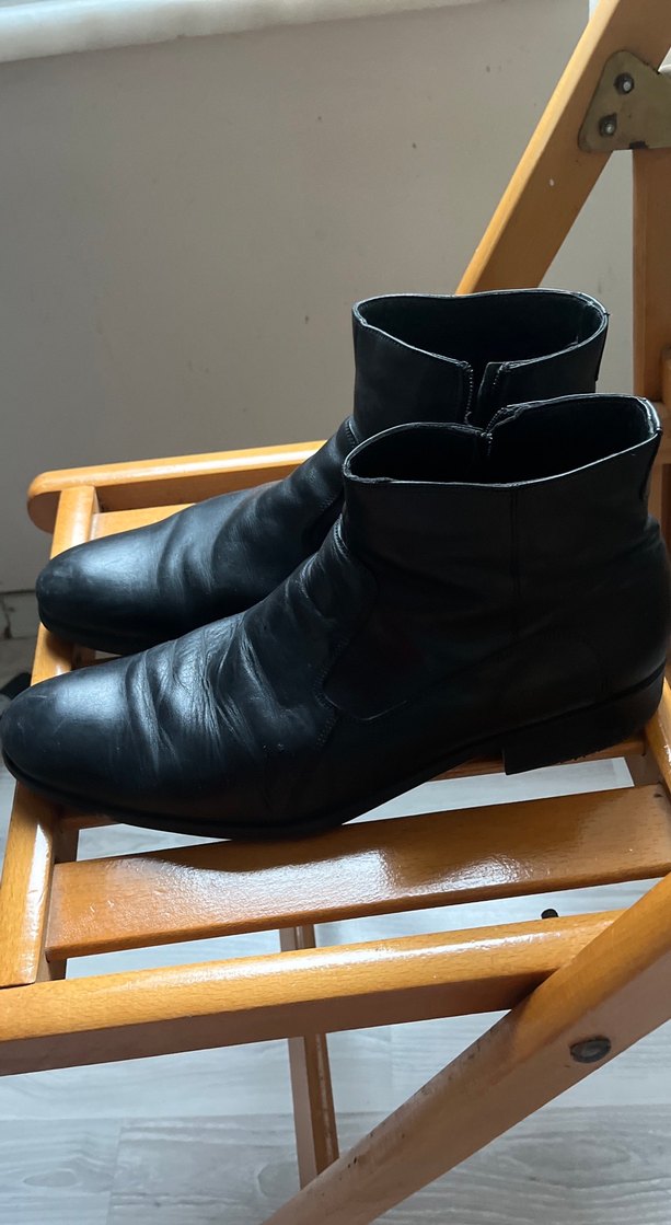 Erkek Siyah Tokalı Bot - Görsel 5