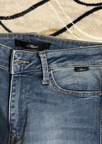 Gri Mavi Kadın Denim Pantolon - Görsel 2