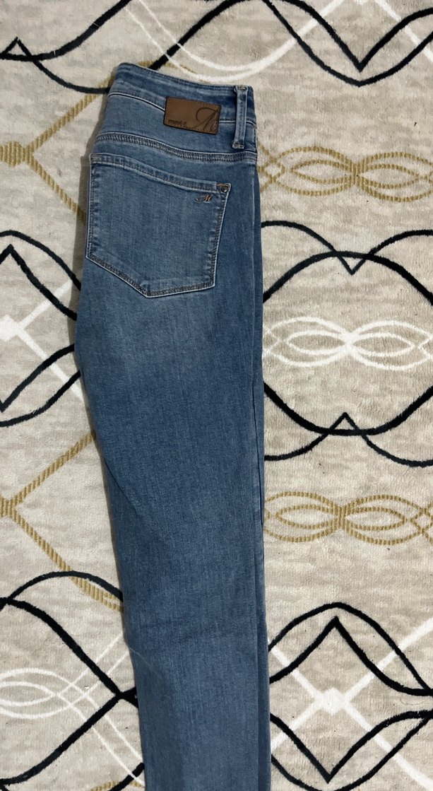 Gri Mavi Kadın Denim Pantolon - Görsel 4