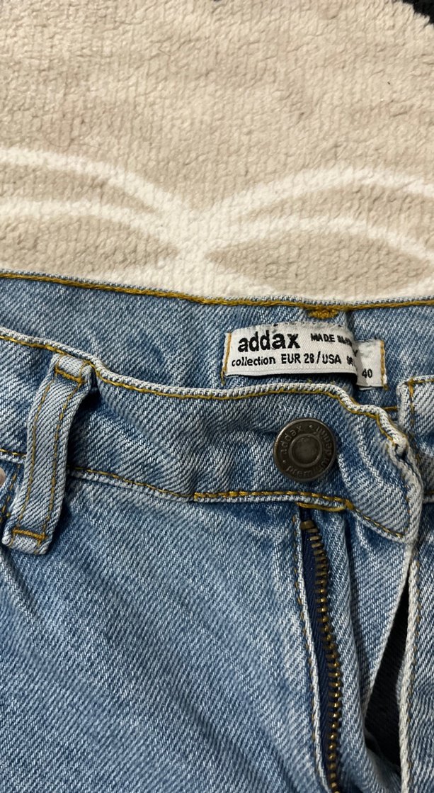 Kadın Gri Mavi Mini Denim Şort - Görsel 4